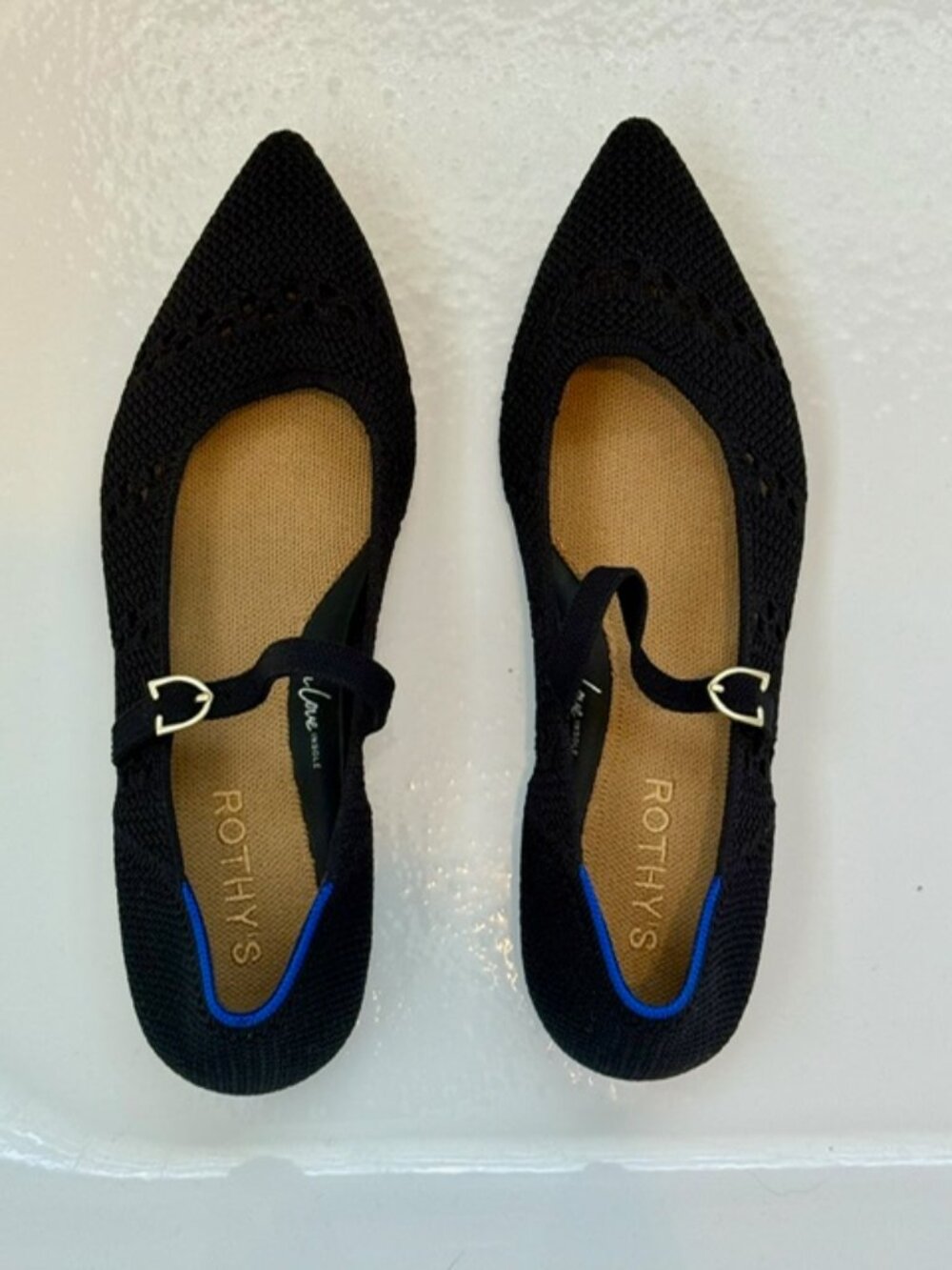 Rothy's The Point Mary Jane Flats, Size 7 1/2